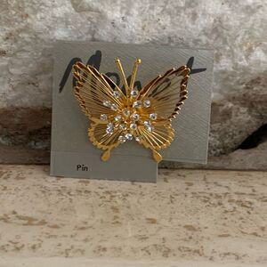 Vintage monet Butterfly pin